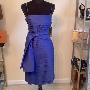 Navy Dress with shawl/sash